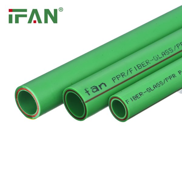 Tubo PPR de fibra de vidrio verde IFAN