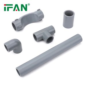 Accesorios para tuberías de UPVC gris para agua
